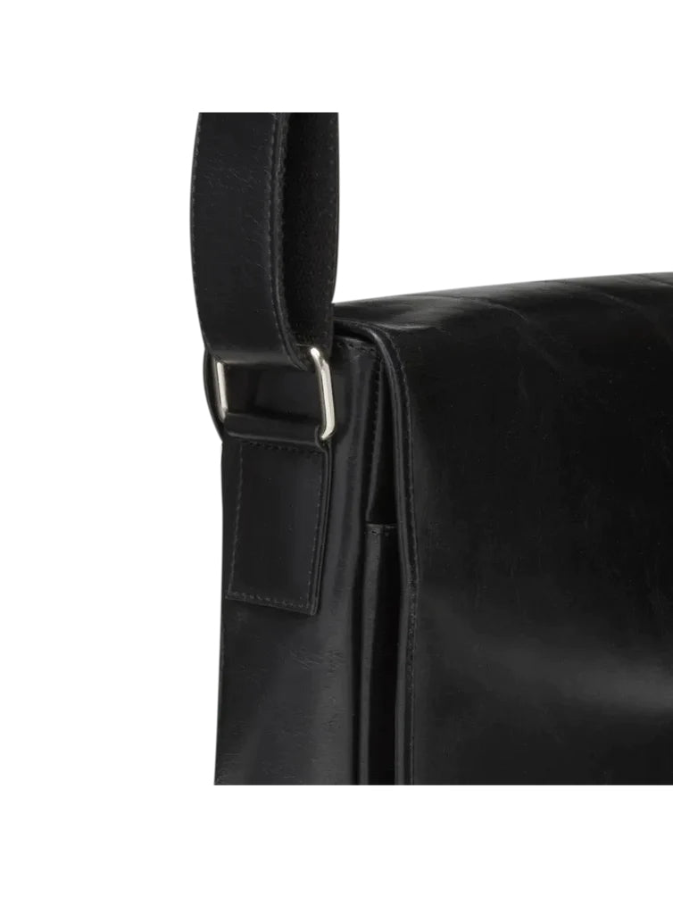 Sacoche ordinateur portable 14" noir cuir DBRAMANTE1928