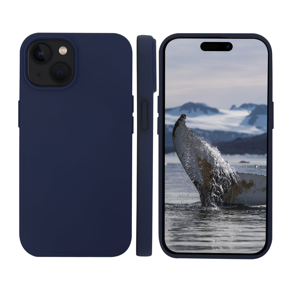 Coque iPhone 13-17e MagSafe D3O bleu recyclé