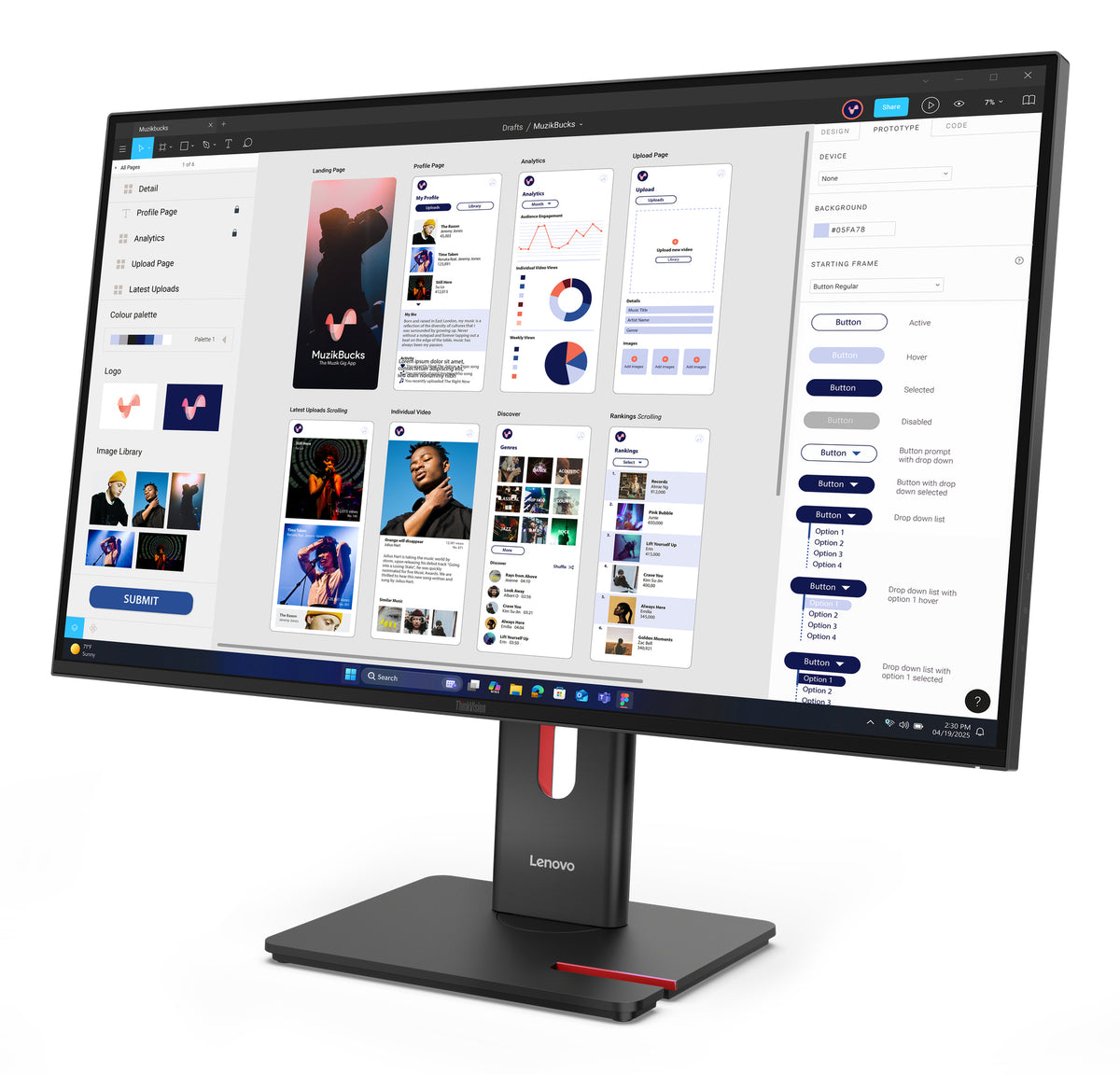 Écran 4K Lenovo ThinkVision T32UD-40 32" - Achetez en ligne