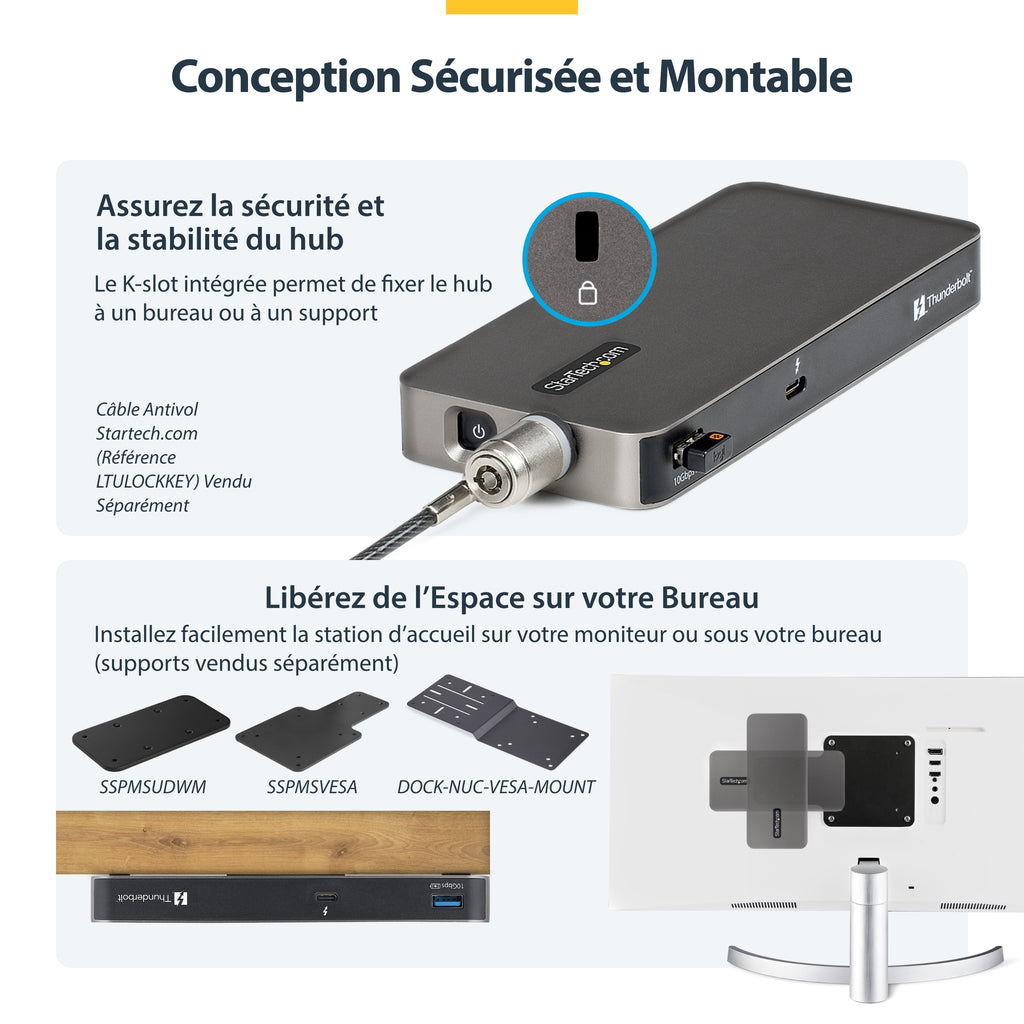 Station d'accueil Thunderbolt 5 Startech 140W