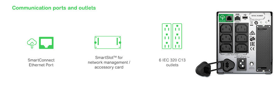 APC Smart-UPS SMT750IC Onduleur 500W 750VA Noir
