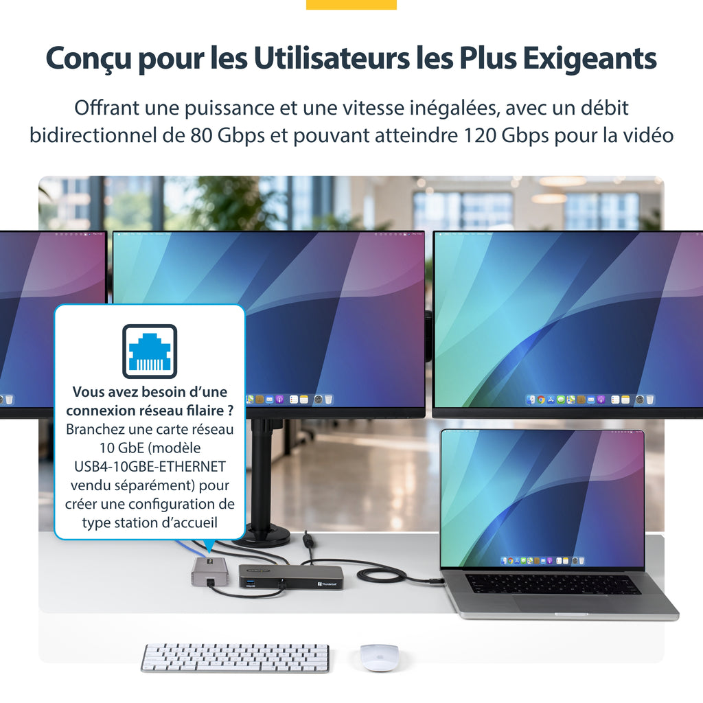 Station d'accueil Thunderbolt 5 Startech 140W