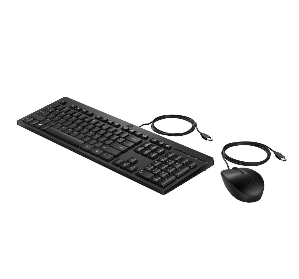 HP 225 Ensemble clavier souris ambidextre noir