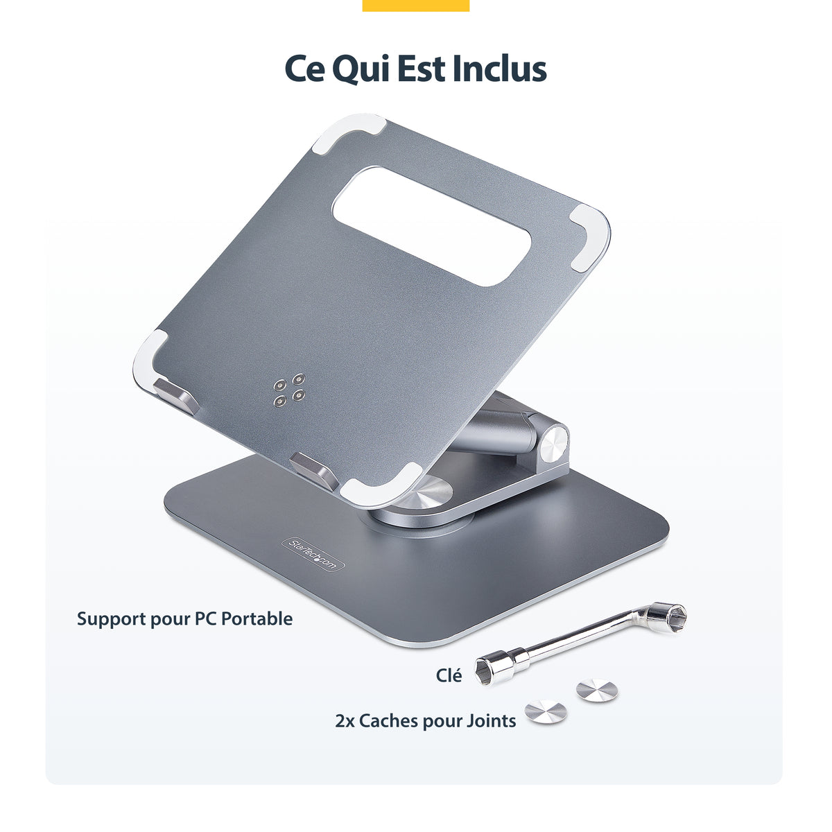 Support PC portable 360° réglable hauteur | StarTech