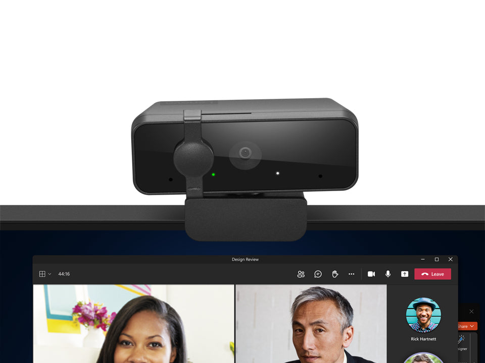 Webcam Lenovo Essential Full HD 1080p avec audio - USB 2.0