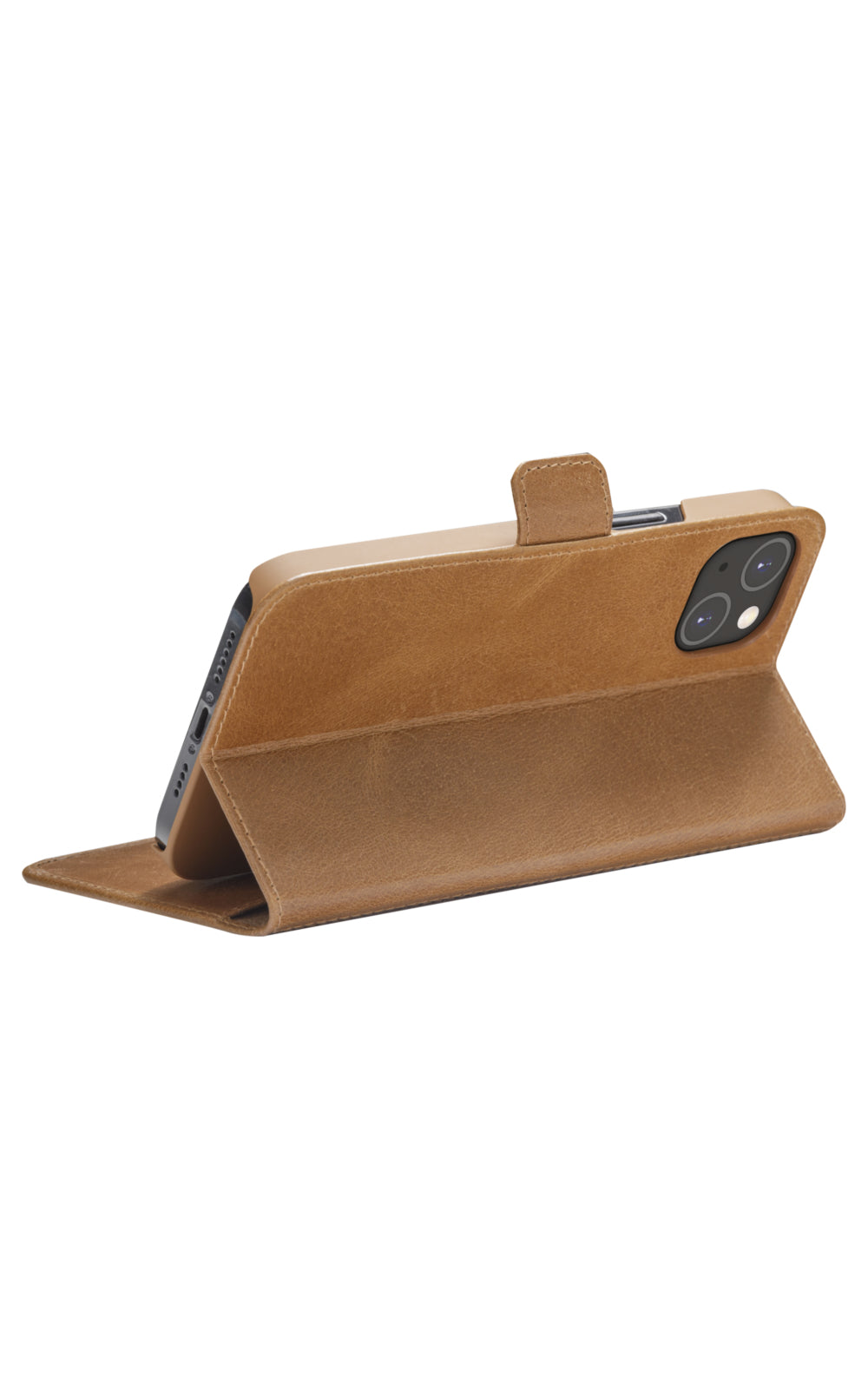 Étui iPhone 14 Plus cuir brun - DBRAMANTE1928