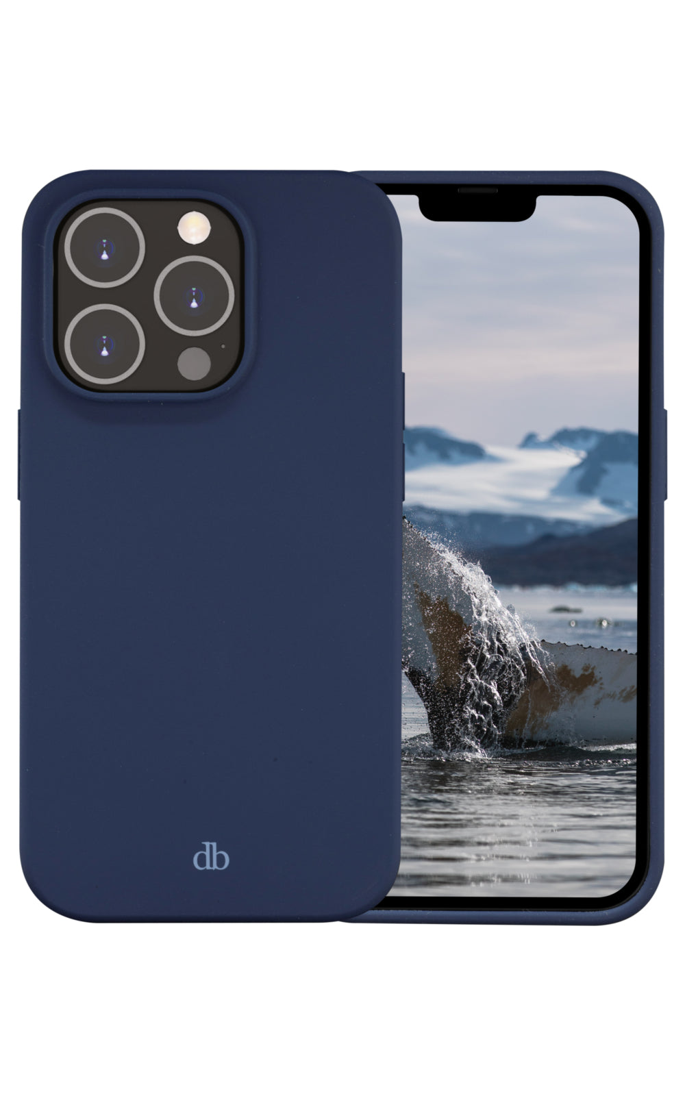 Coque iPhone 14 Pro silicone bleu Pacifique - DBRAMANTE1928