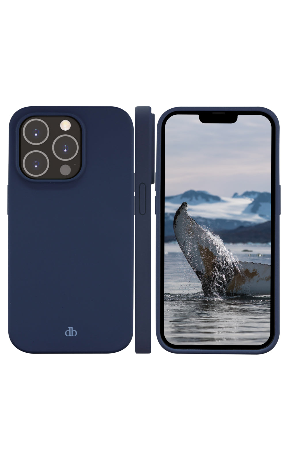Coque iPhone 14 Pro silicone bleu Pacifique - DBRAMANTE1928