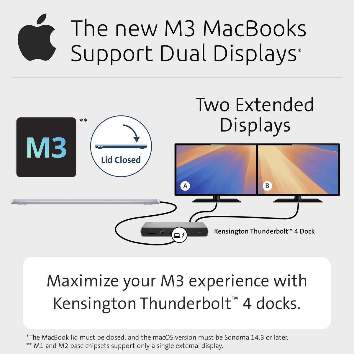 Kensington SD5760T Docking Station Thunderbolt 4 Dual 4K