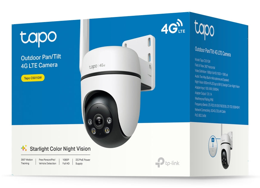 Caméra 2K QHD TP-LINK 4G+GPS IA Détection