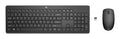 Ensemble clavier souris sans fil HP noir AZERTY