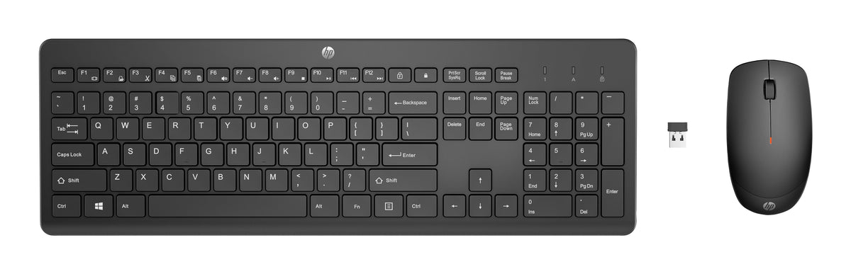 Ensemble clavier souris sans fil HP noir AZERTY