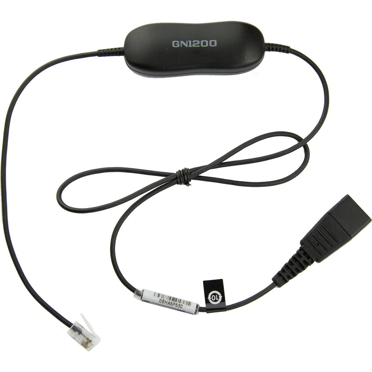 Câble Jabra Smart Cord noir pour Cisco Mitel Snom - Compatible