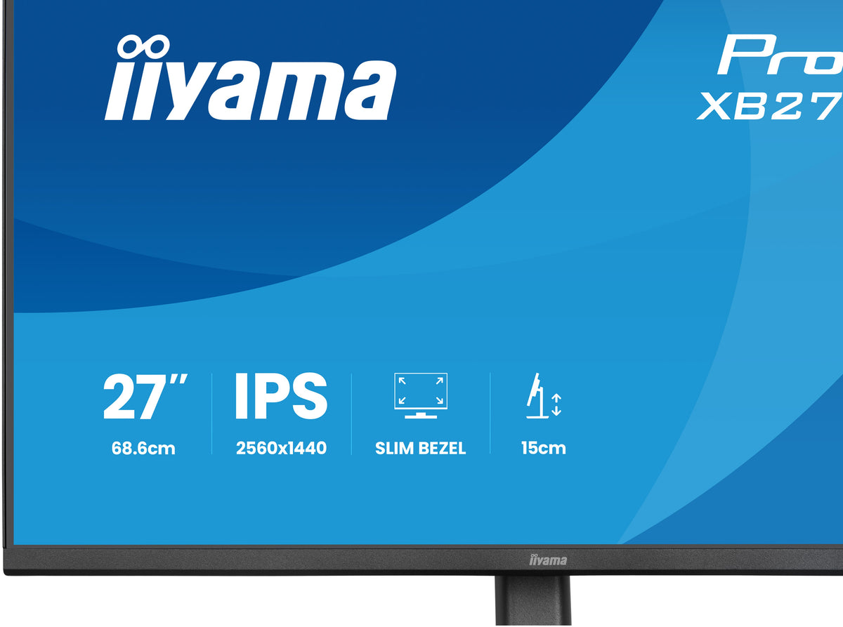 Écran LED 27" QHD 75Hz IPS - iiyama ProLite XB2791QS-B1