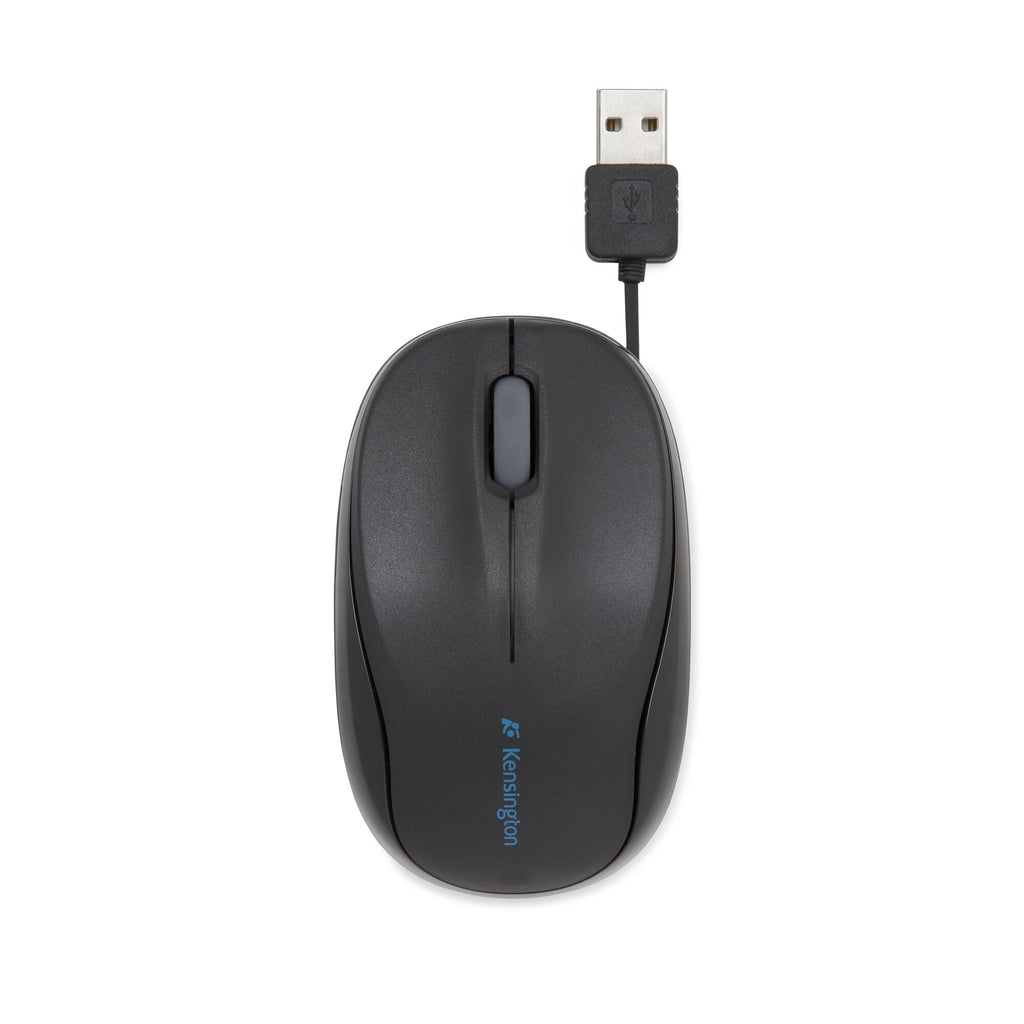 Souris filaire Kensington Pro Fit Retractable Mobile - USB Noir