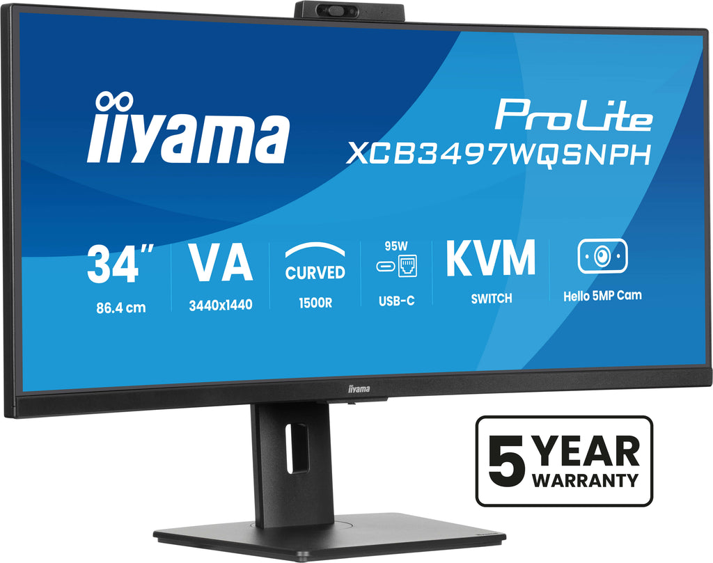 Écran LED incurvé IIYAMA 34" UWQHD 120Hz
