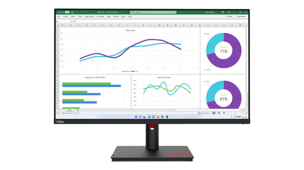 Lenovo ThinkVision T32h-30 Écran LED 31.5" WQHD - Achetez en ligne