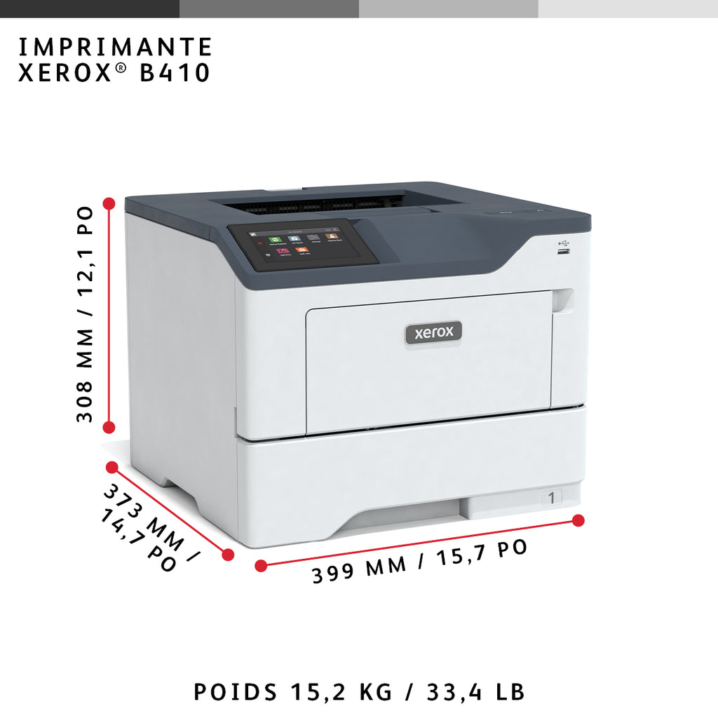 Imprimante Xerox B410V_DN - Noir & Blanc - 47 ppm - A4/Legal