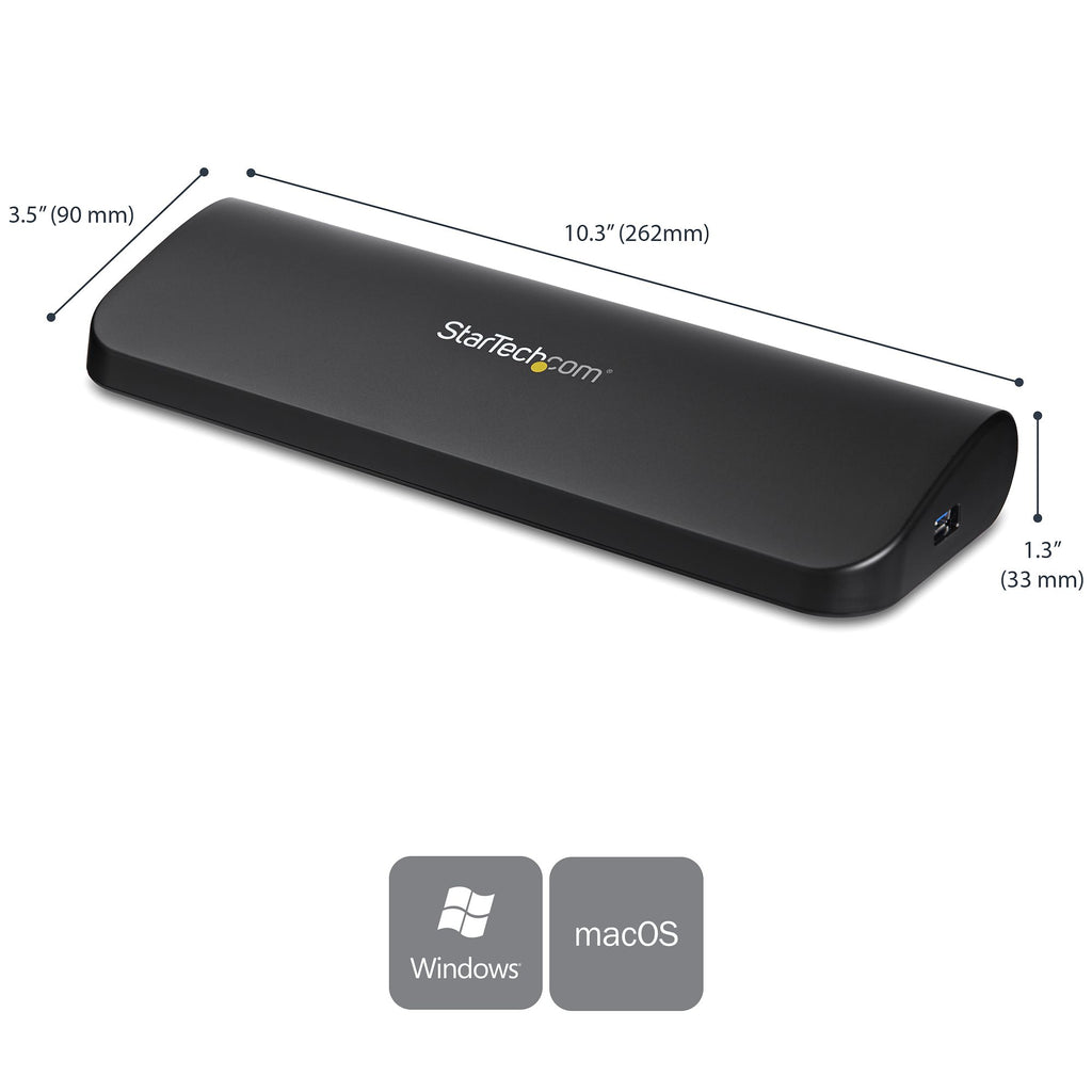 Station d'accueil USB 3.0 HDMI/VGA + GbE pour PC portable