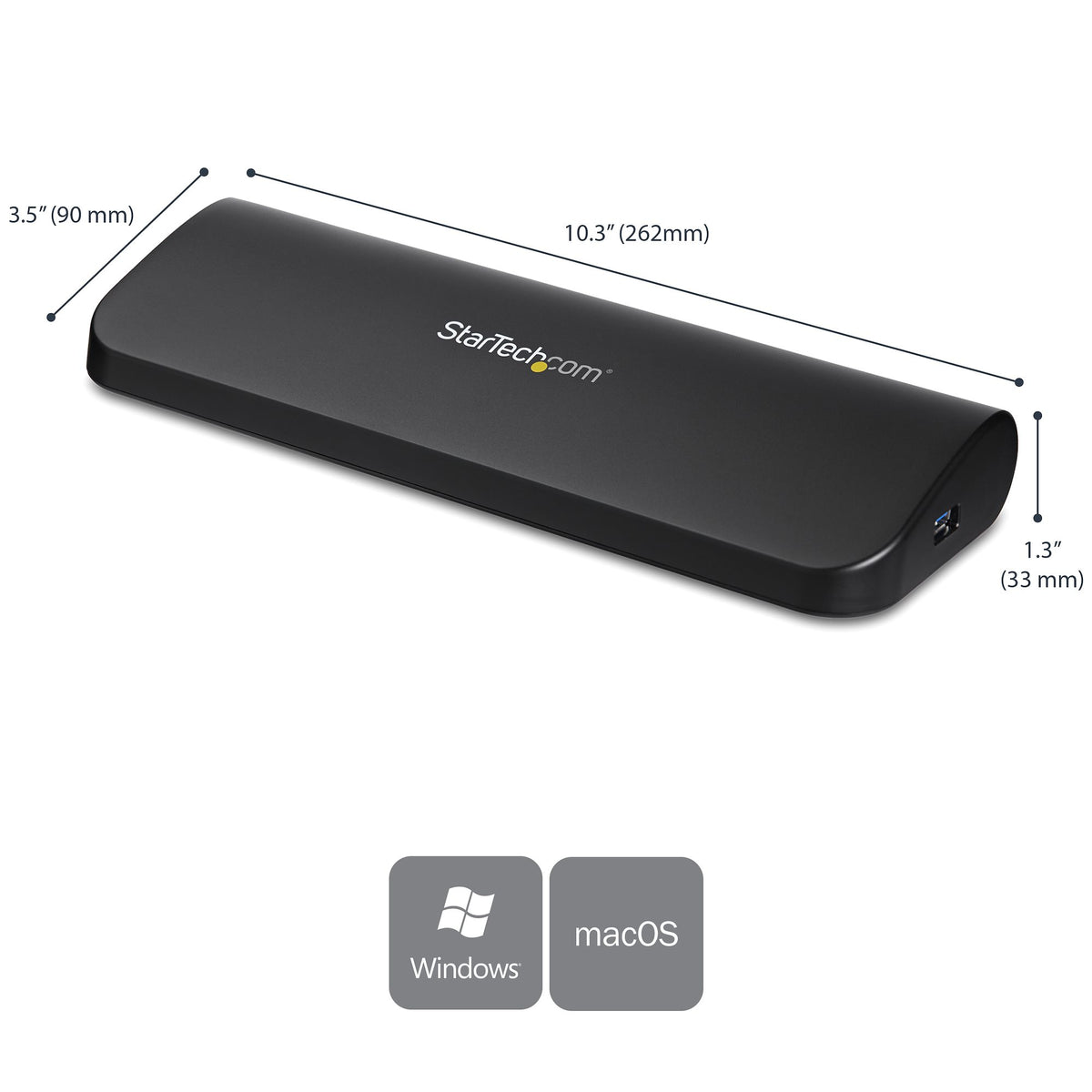 Station d'accueil USB 3.0 HDMI/VGA + GbE pour PC portable