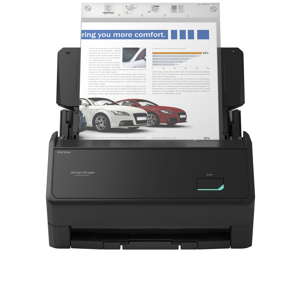 Ricoh ScanSnap iX2400 : Scanner A4 45 ppm - 600 dpi - USB 3.2
