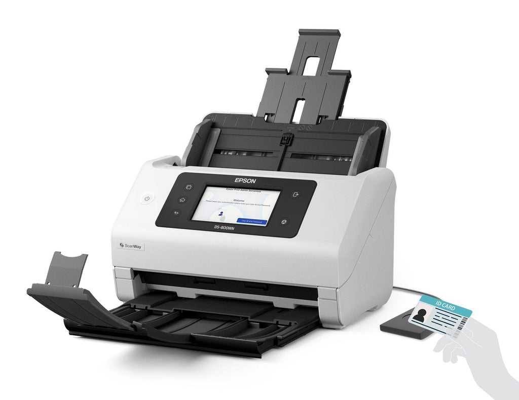 Scanner Epson DS-800WN | 50 ppm | 600 dpi | Wi-Fi | A4/Legal