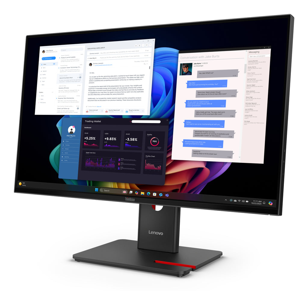 Écran LED Lenovo 27" 4K IPS - 3840x2160 - HDR 10