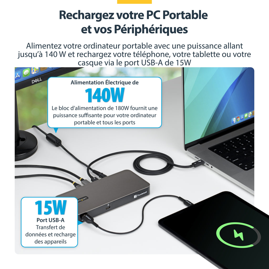 Station d'accueil Thunderbolt 5 Startech 140W