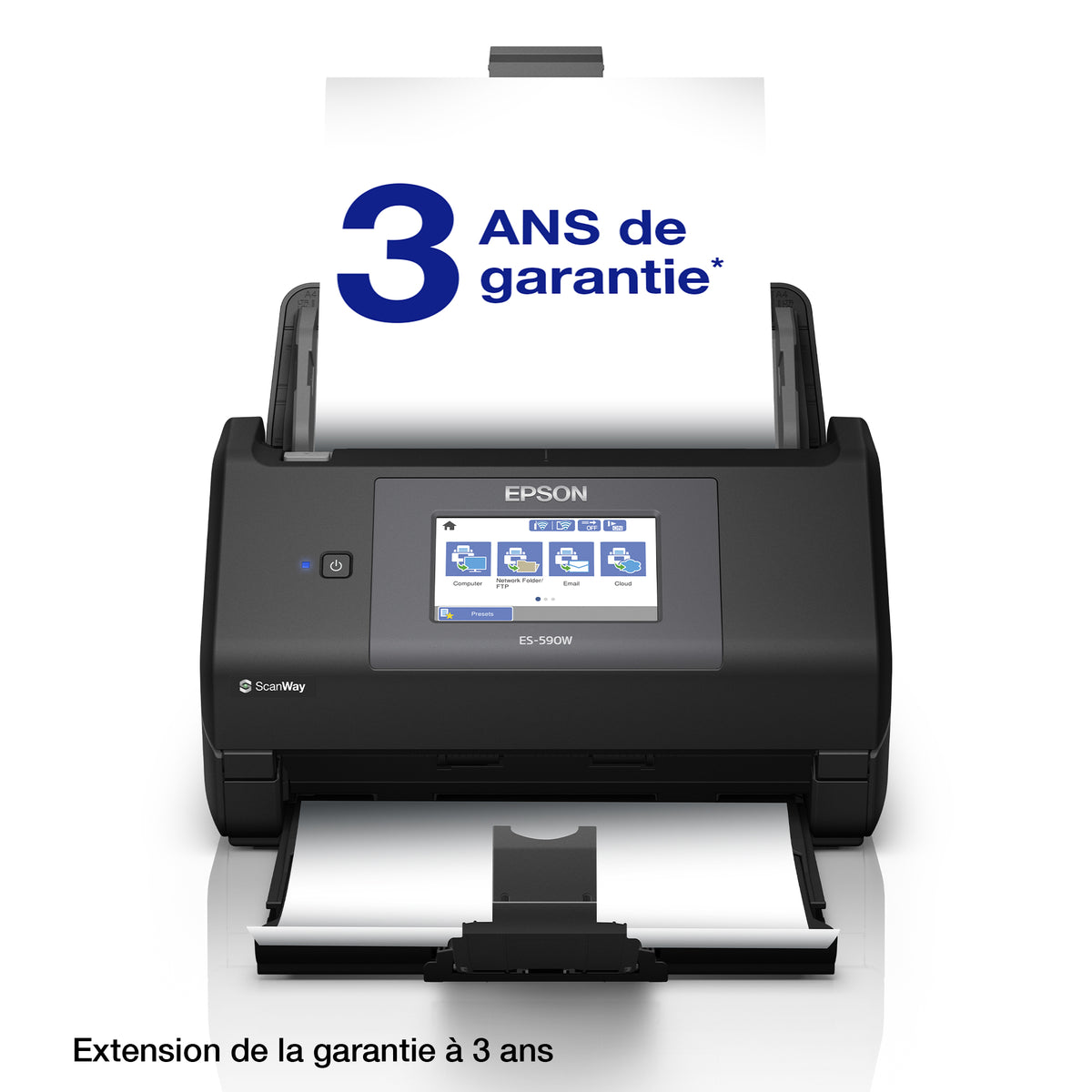 Scanner Epson WorkForce ES-590W - 45 ppm - Wi-Fi - 600 dpi