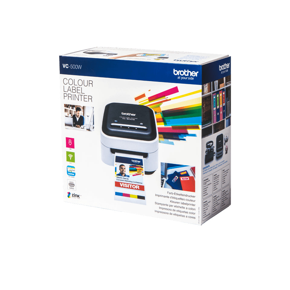 Imprimante étiquettes couleur Brother VC-500W - Wi-Fi