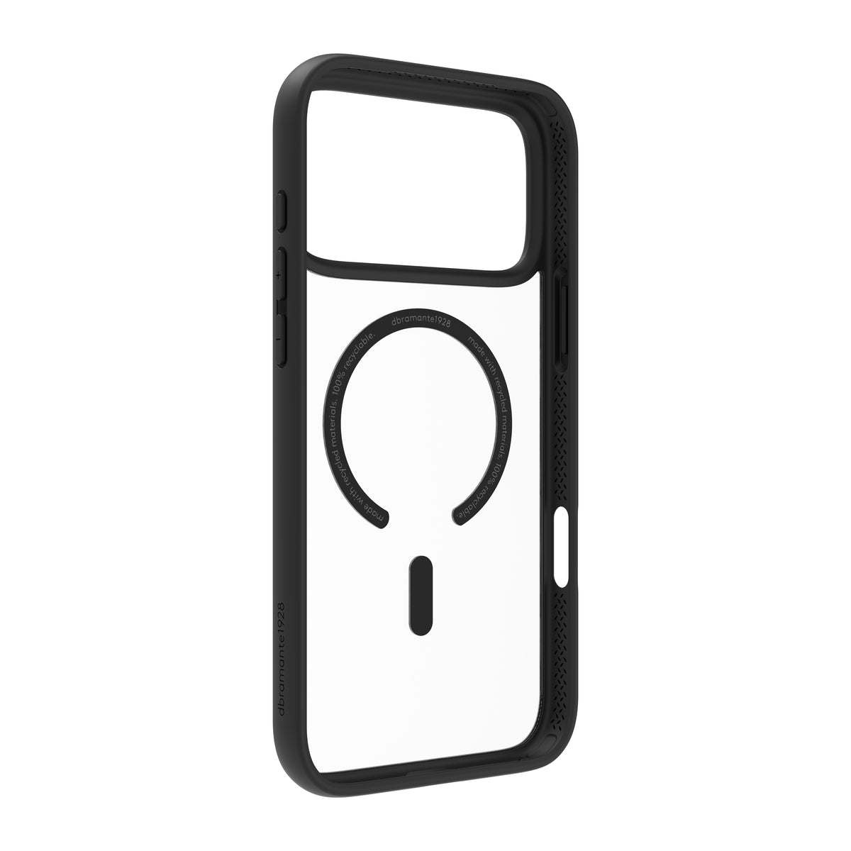 Coque iPhone 17 Pro Max MagSafe DBRAMANTE1928 Noir Transparent