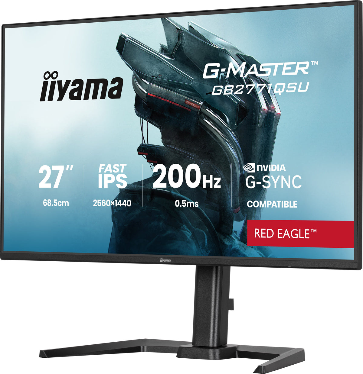 Écran gaming 27" QHD 200Hz - iiyama Red Eagle GB2771QSU-B1