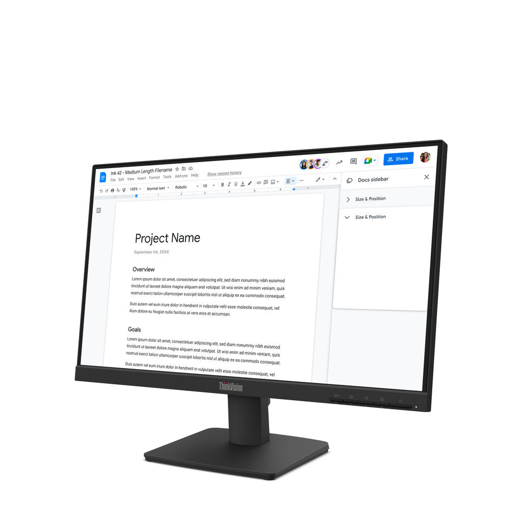 Écran Lenovo ThinkVision S22-4e 22" Full HD 100Hz IPS