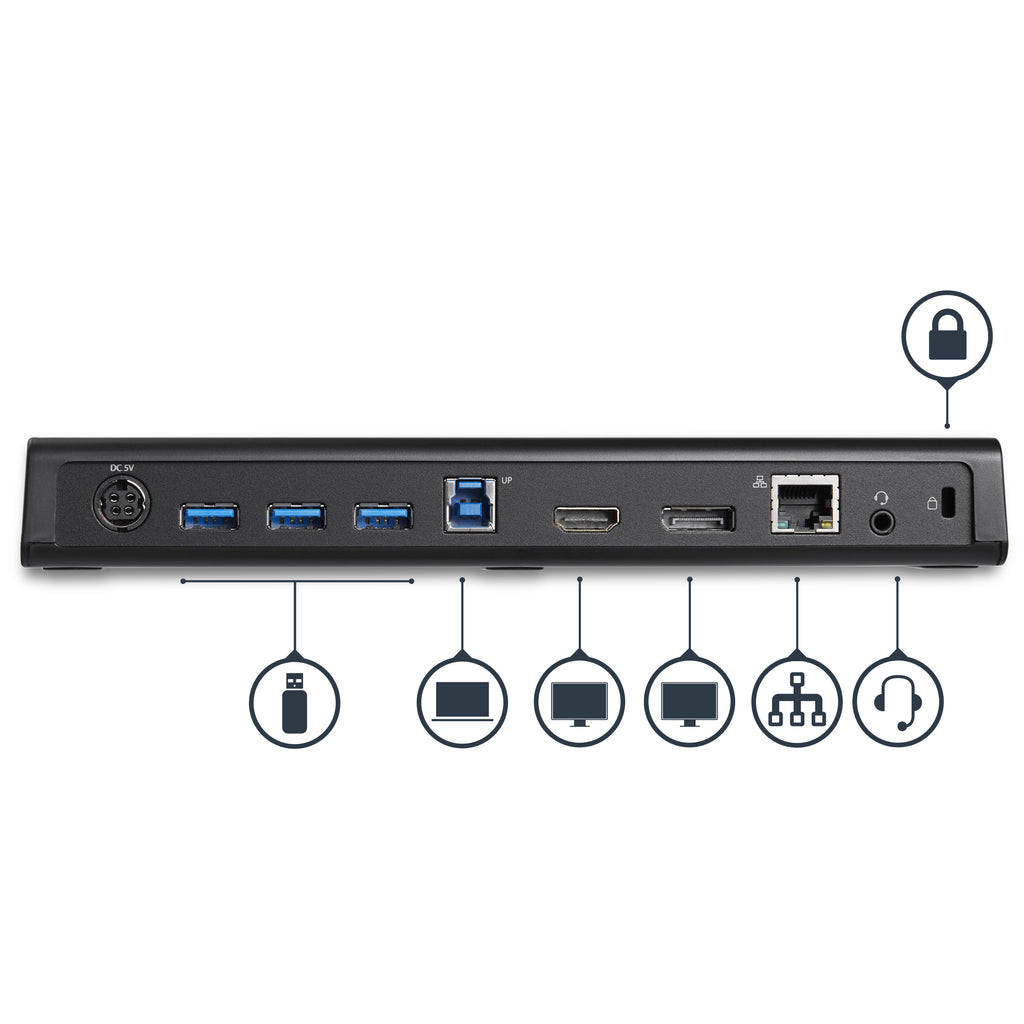 Station d'accueil 4K HDMI/DisplayPort - StarTech
