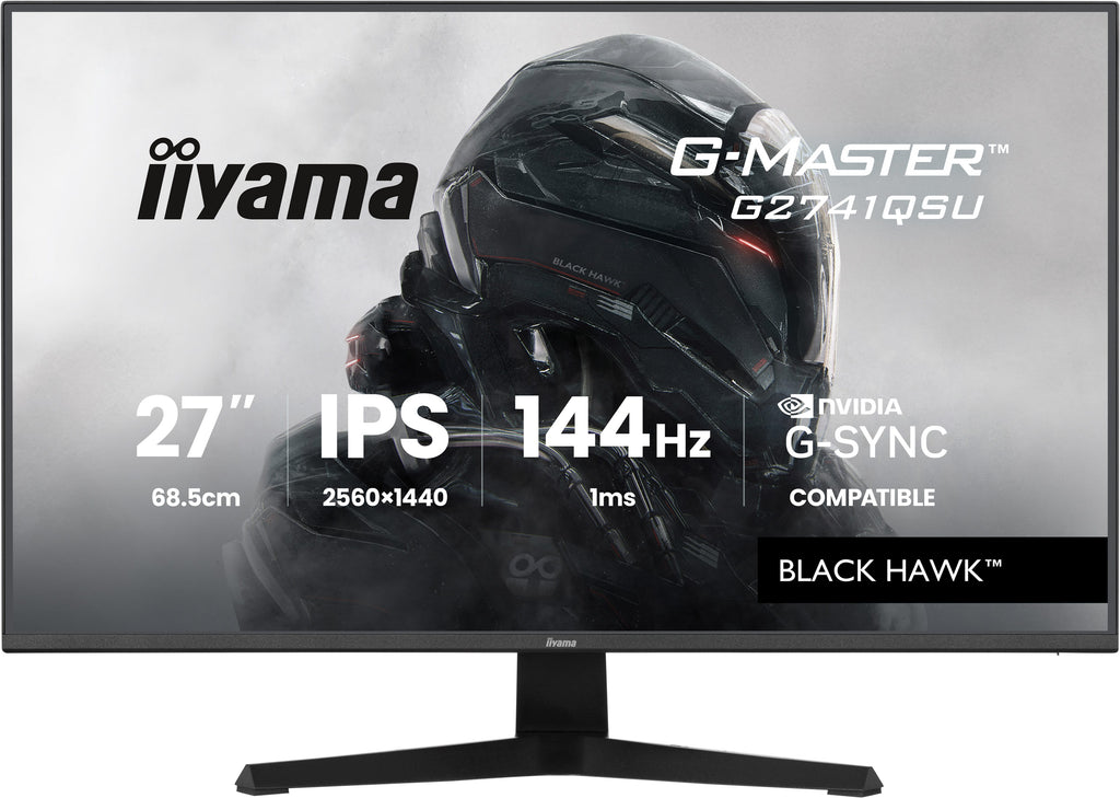 Écran gaming IIYAMA 27" QHD 144Hz IPS - G-MASTER G2741QSU-B1