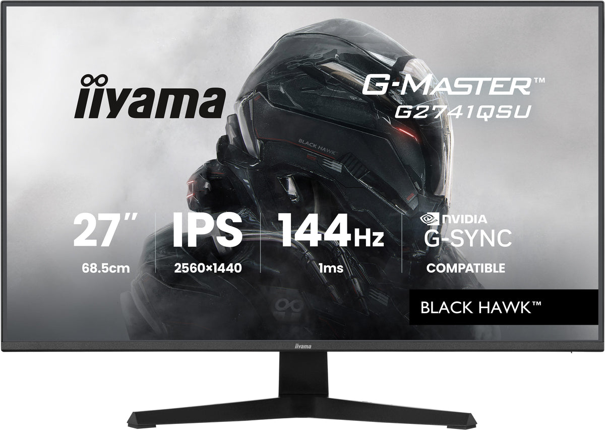 Écran gaming IIYAMA 27" QHD 144Hz IPS - G-MASTER G2741QSU-B1