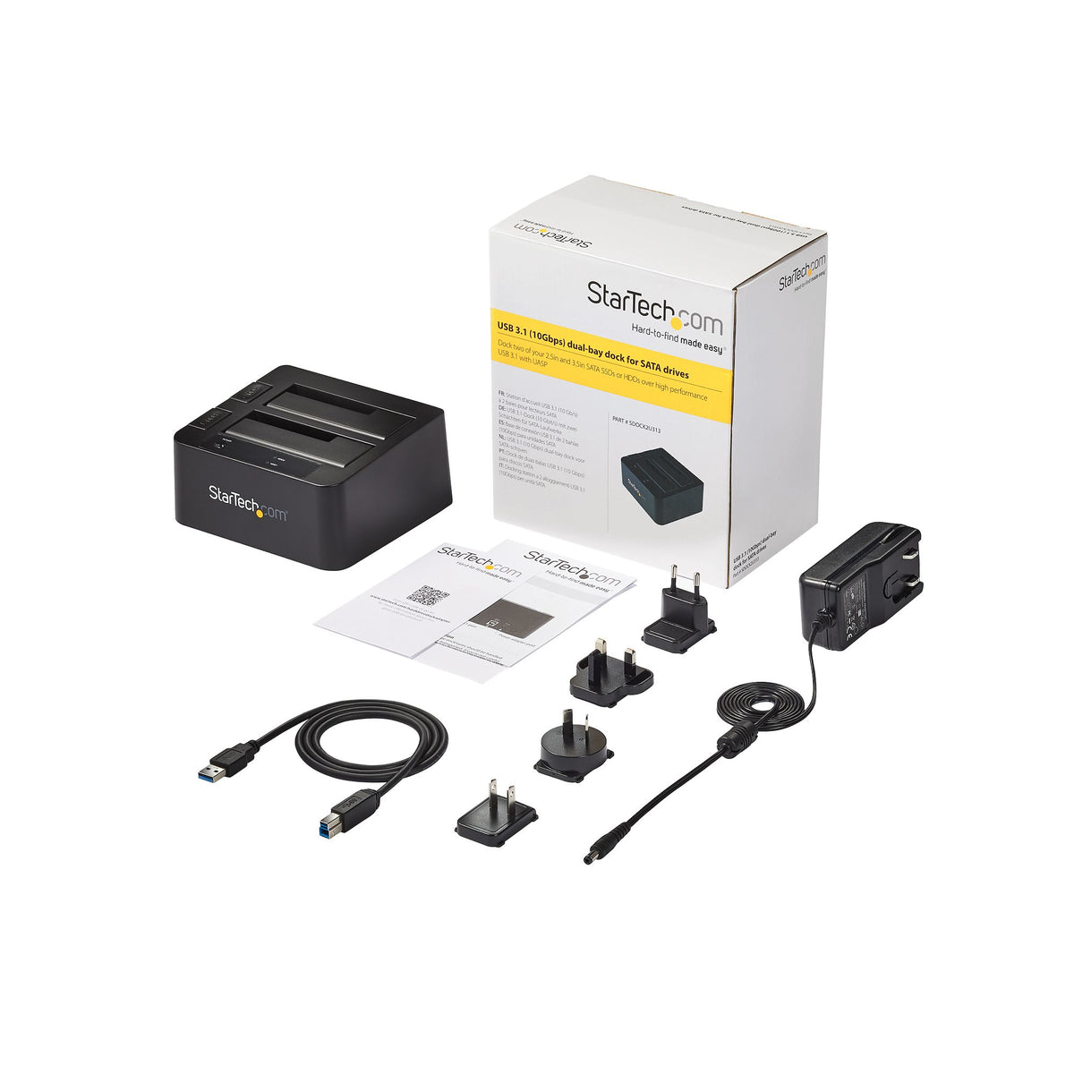 Contrôleur stockage USB 3.1 Gen 2 10Gbps 2x disques