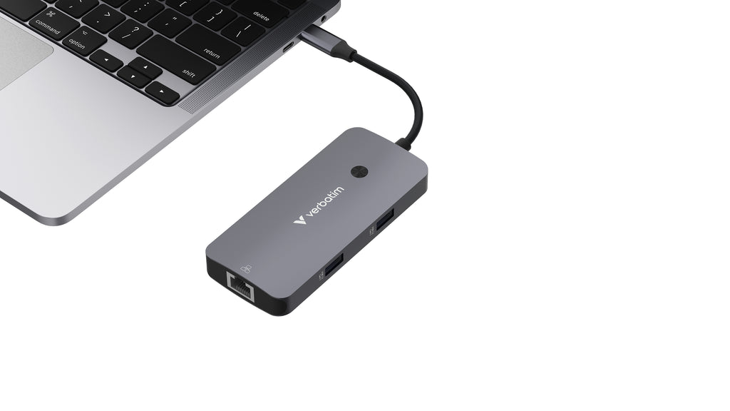 Concentrateur Verbatim CMH 05 - HDMI, USB-C, Ethernet | Hub polyvalent