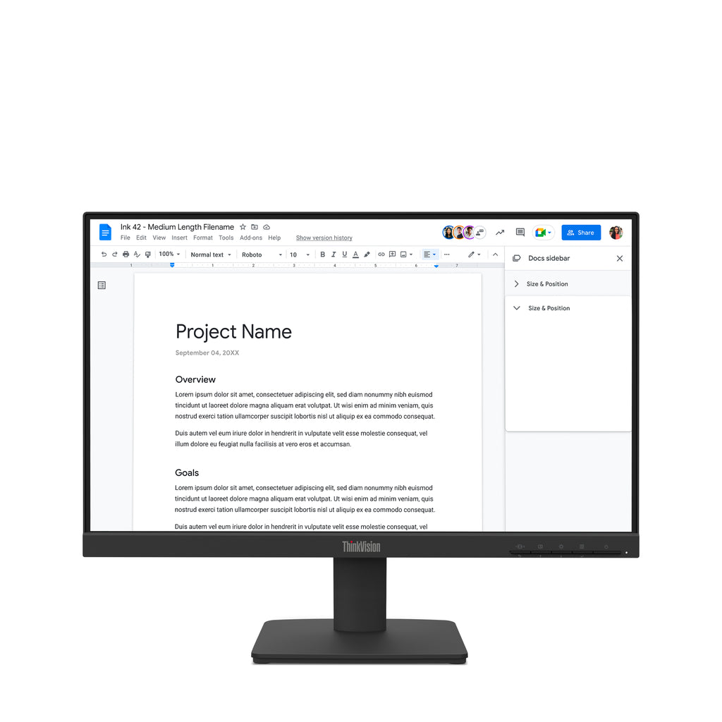 Écran Lenovo ThinkVision S22-4e 22" Full HD 100Hz IPS