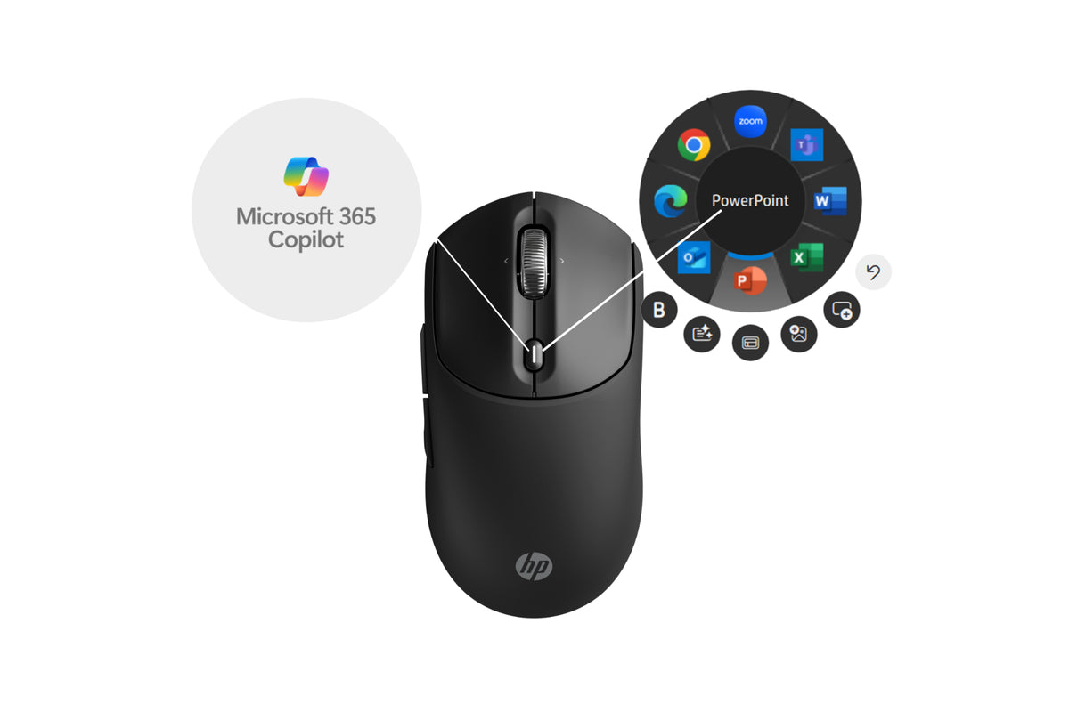 Souris sans fil HP 700 rechargeable - Fiable et ergonomique