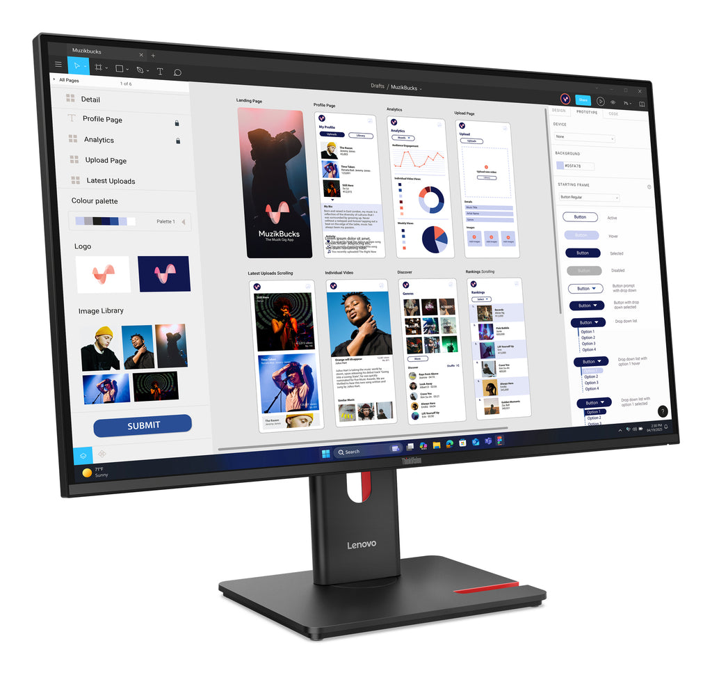 Écran 4K Lenovo ThinkVision T32UD-40 32" - Achetez en ligne