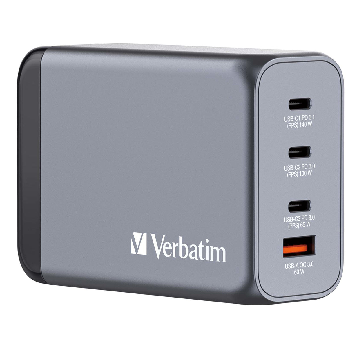 Adaptateur secteur GaN 240W Verbatim - Charge ultra-rapide