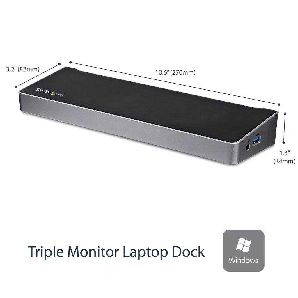 Réplicateur de ports USB 3.0 STARTECH 4K - 3 écrans