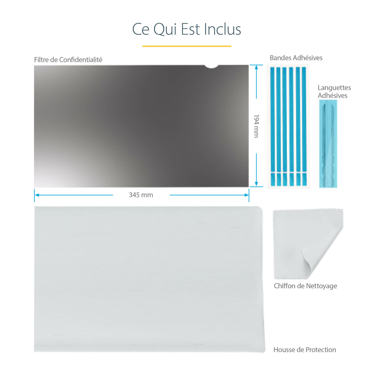 Filtre confidentialité écran 15,6" - StarTech