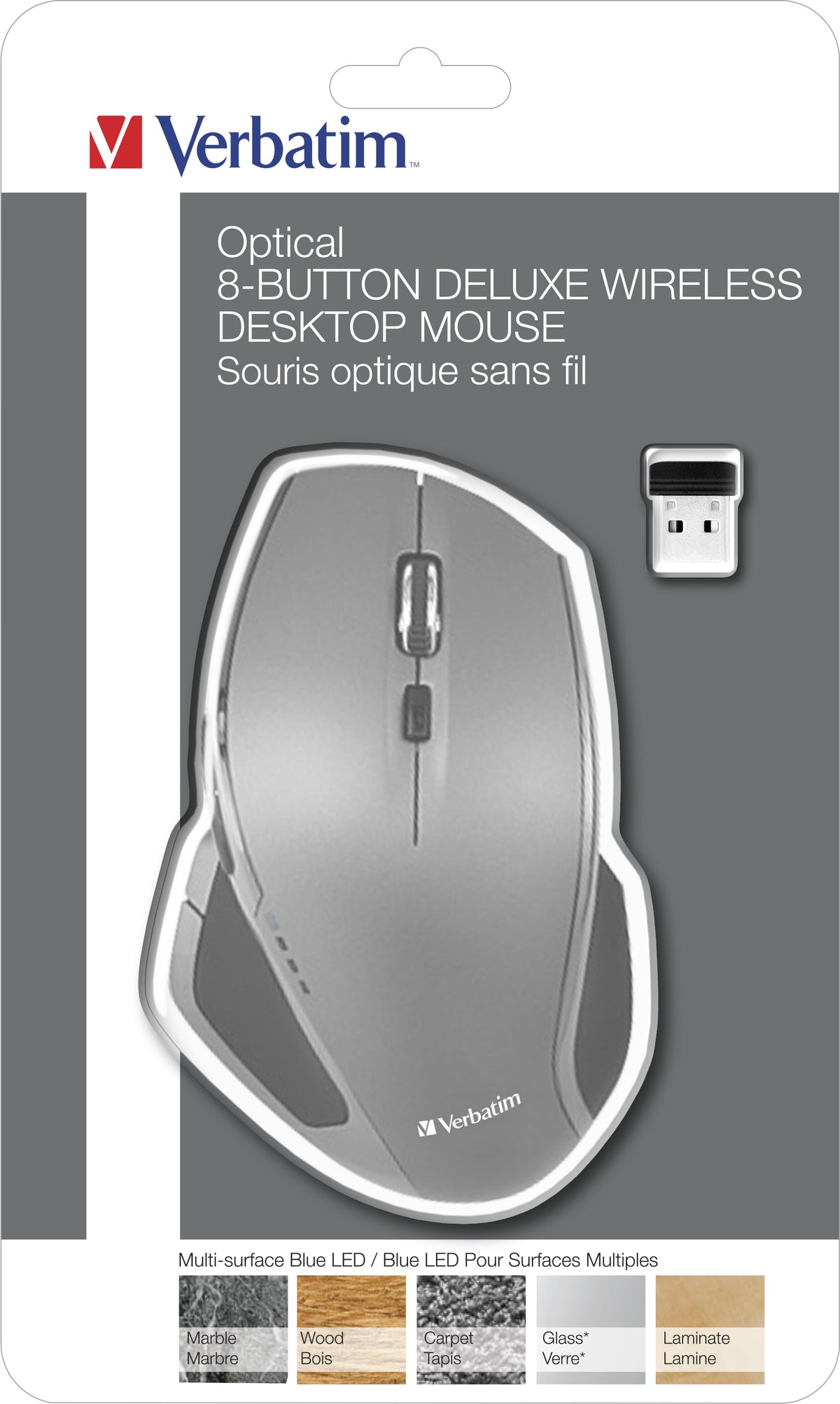 Souris sans fil Verbatim Deluxe 8 boutons 2.4 GHz