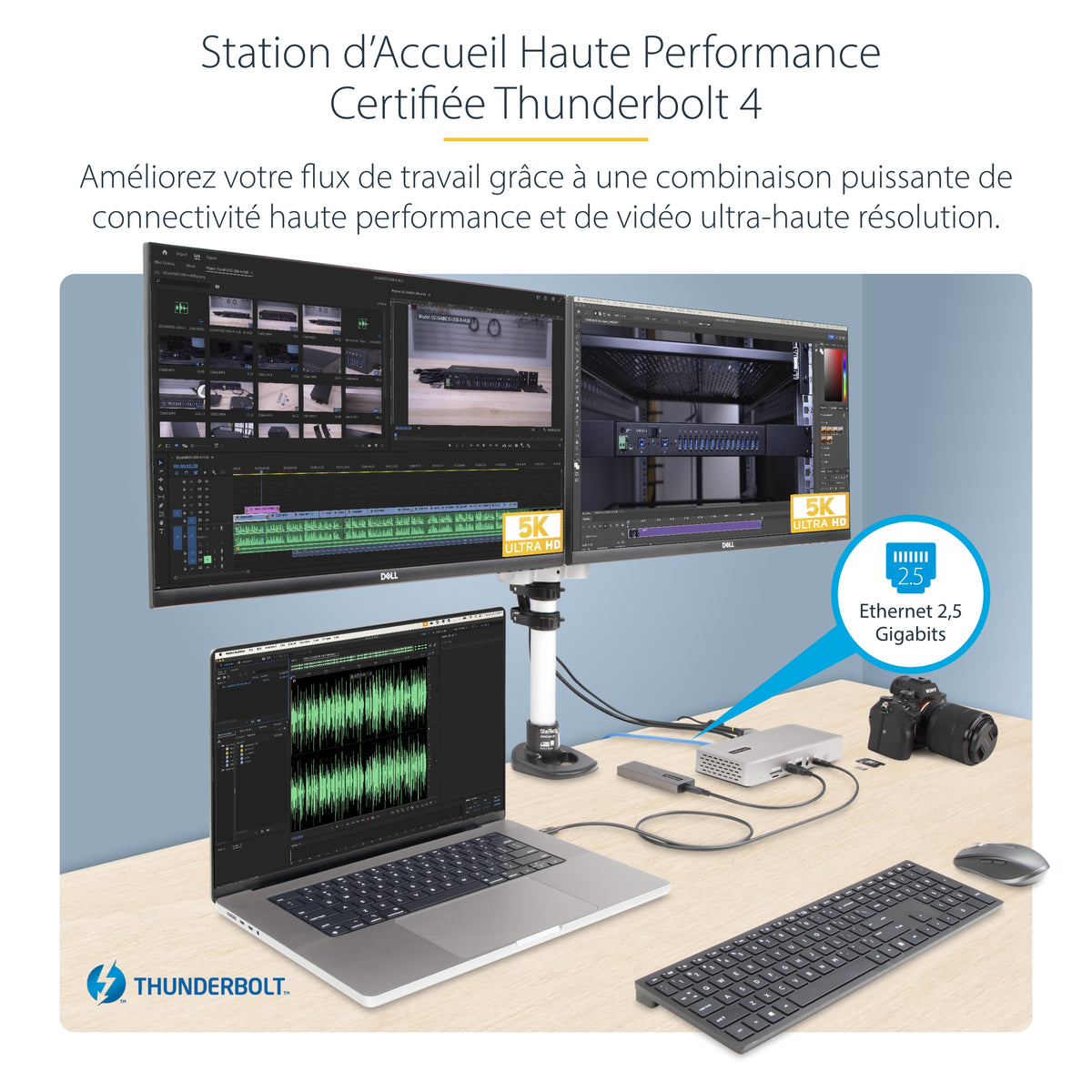 Station d'accueil Thunderbolt 4 4K - StarTech