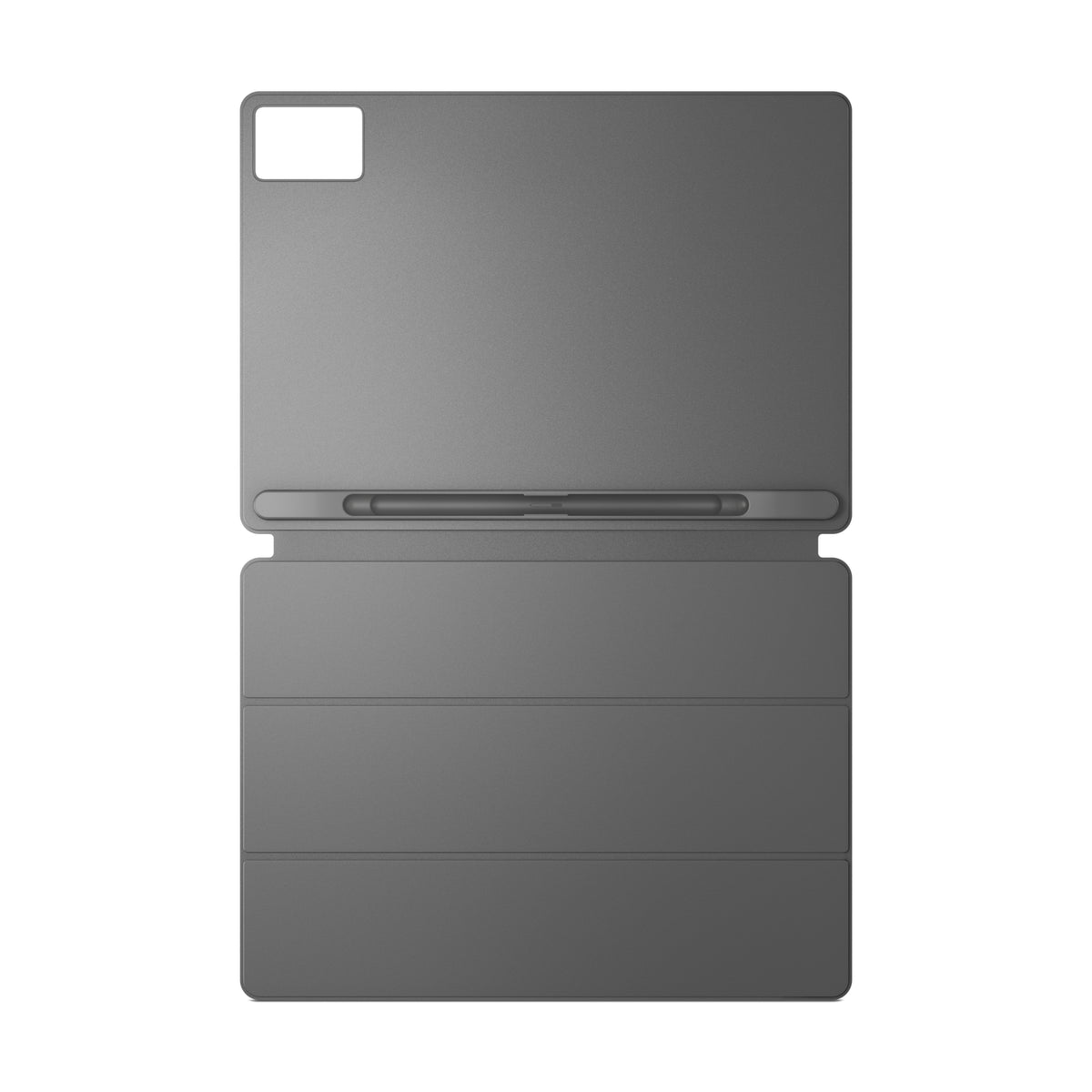 Étui rabat PU gris luna pour Lenovo Idea Tab Plus & Tab K12
