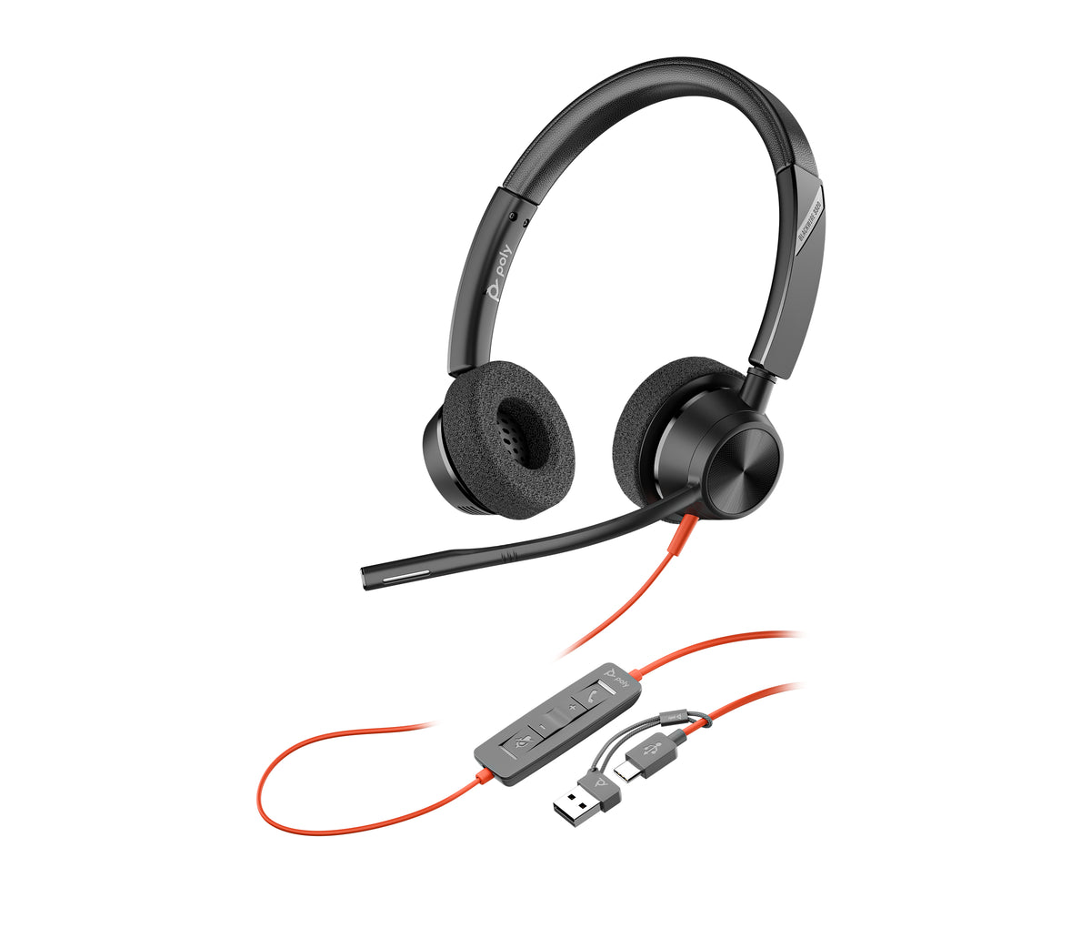 Poly Blackwire 3320 - Micro-casque USB-C pro | HP POLY
