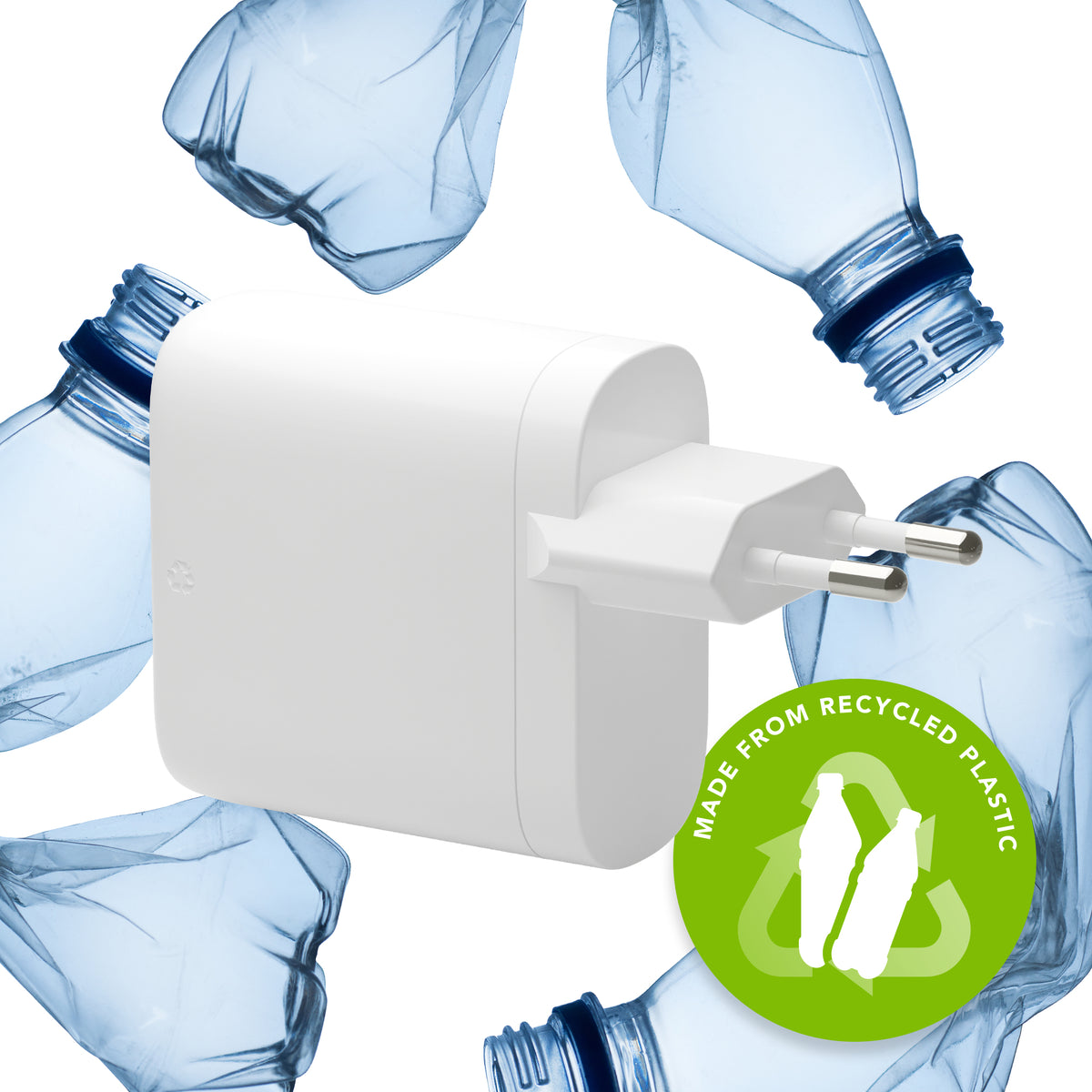 Adaptateur secteur 65W PD USB-C blanc Europe