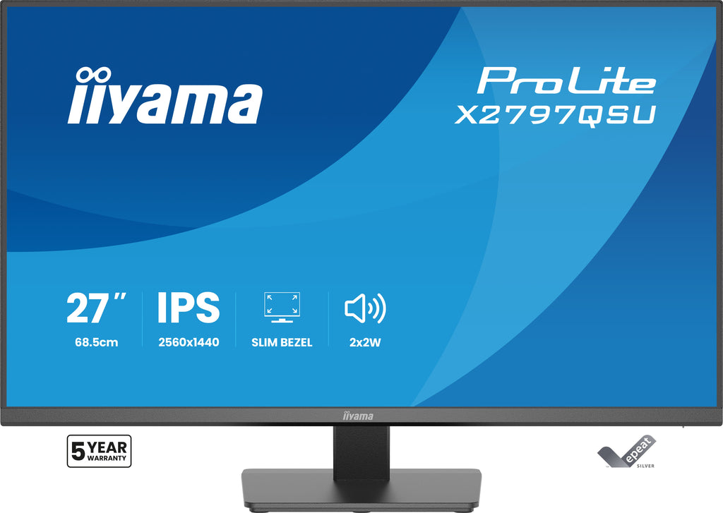 Écran IIYAMA 27" QHD 75Hz IPS - ProLite X2797QSU-B1